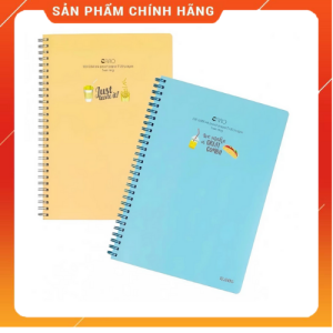 Vở lò xo kép B5 caro 80-120-200 trang KLONG LS1-0776-303 bìa nhựa lò xo kép chắc chắn
